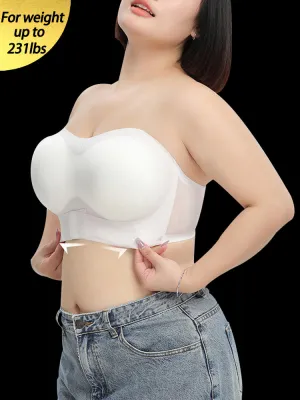 Seamless Strapless Bandeau Front Closure Bras