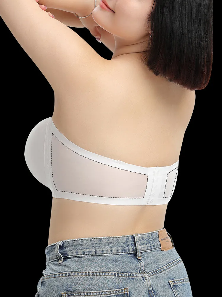 Seamless Strapless Bandeau Front Closure Bras