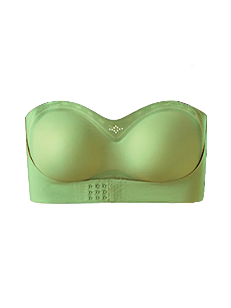 Seamless Strapless Bandeau Front Closure Bras
