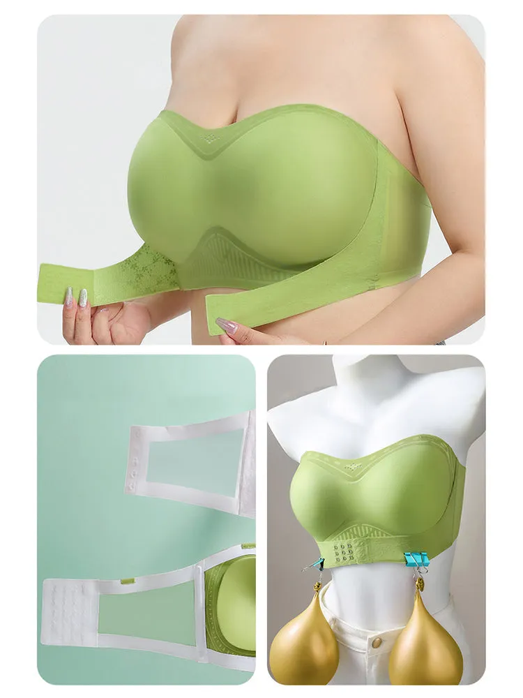 Seamless Strapless Bandeau Front Closure Bras