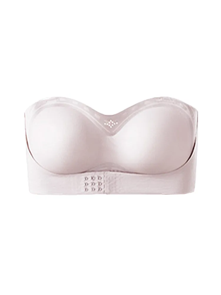 Seamless Strapless Bandeau Front Closure Bras
