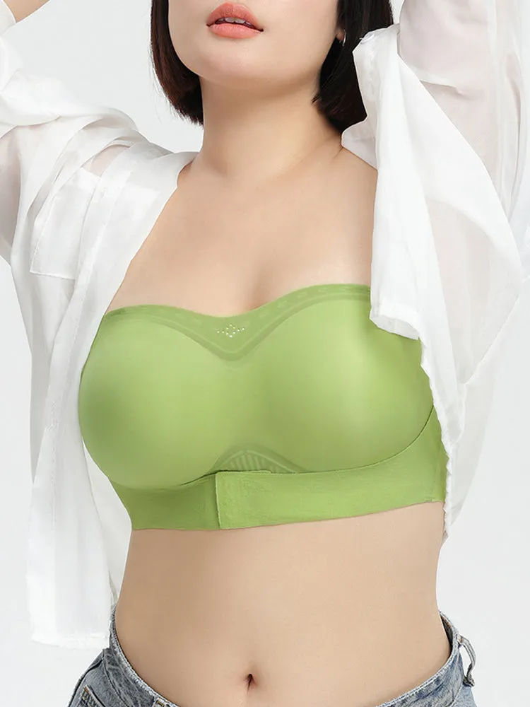 Seamless Strapless Bandeau Front Closure Bras