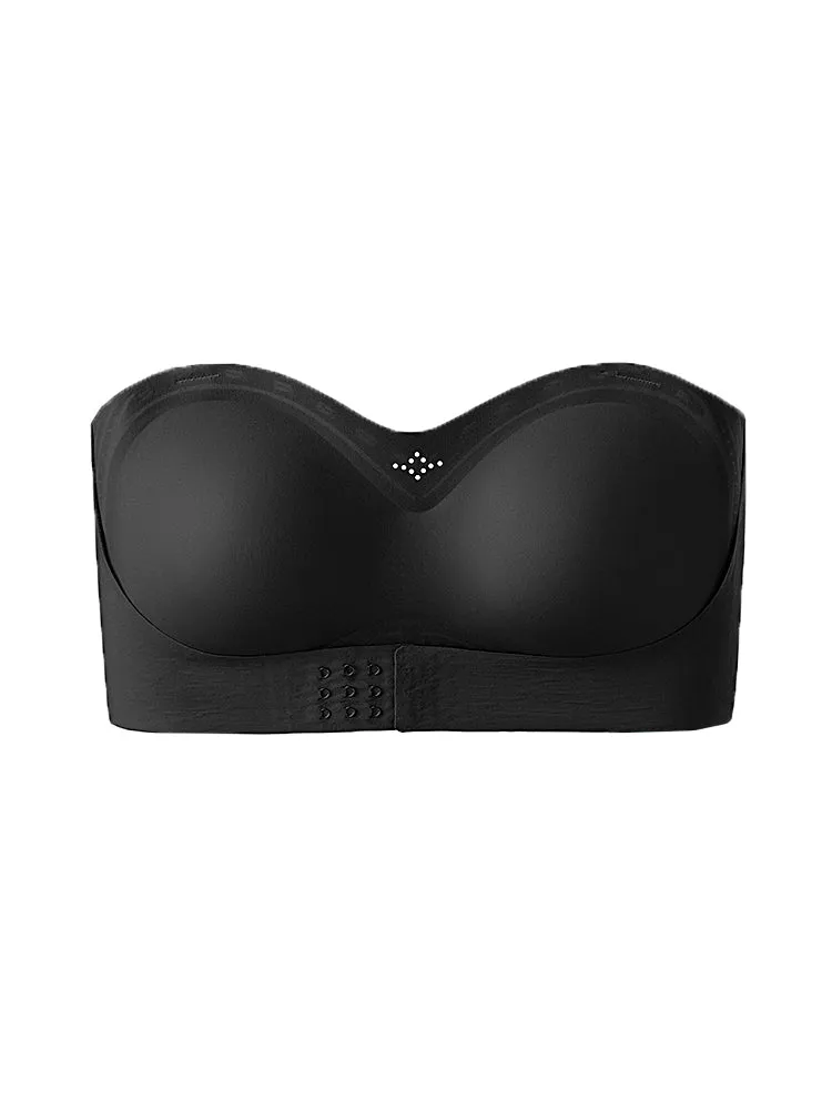 Seamless Strapless Bandeau Front Closure Bras