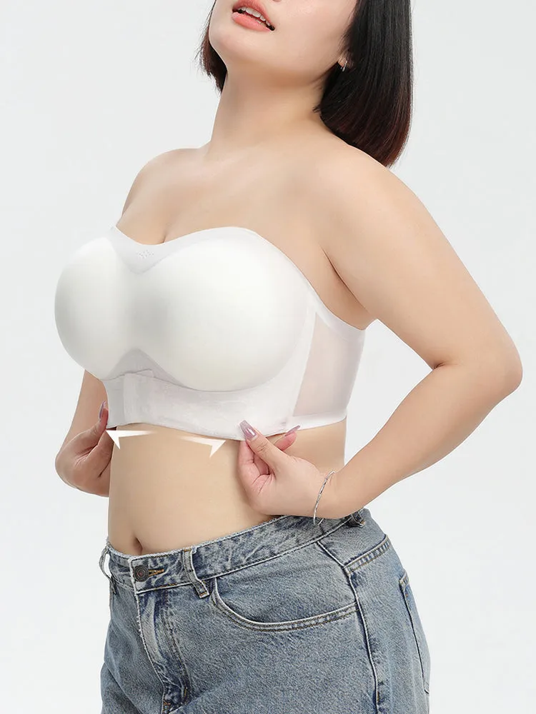 Seamless Strapless Bandeau Front Closure Bras