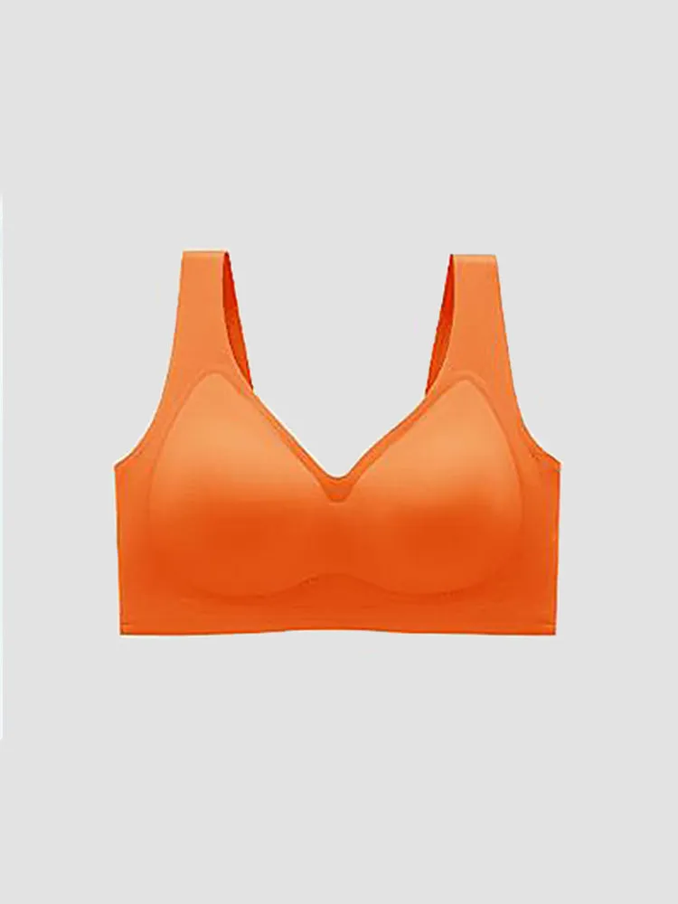 Seamless V-Neck Wireless Bras