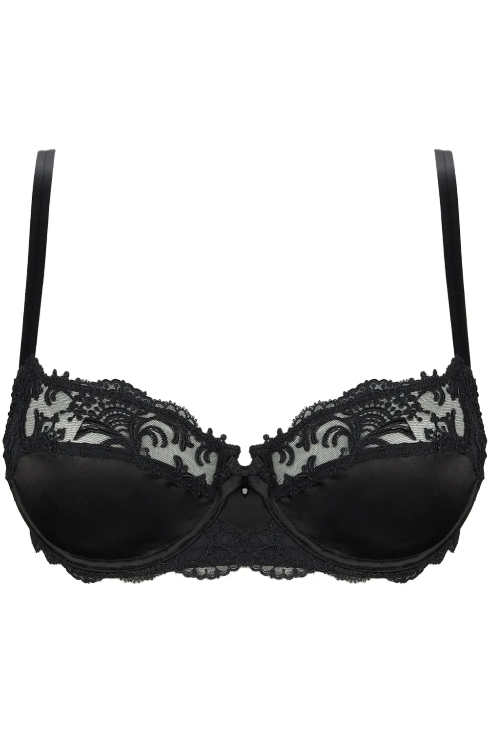 Splendeur Soie Half Cup Bra Black