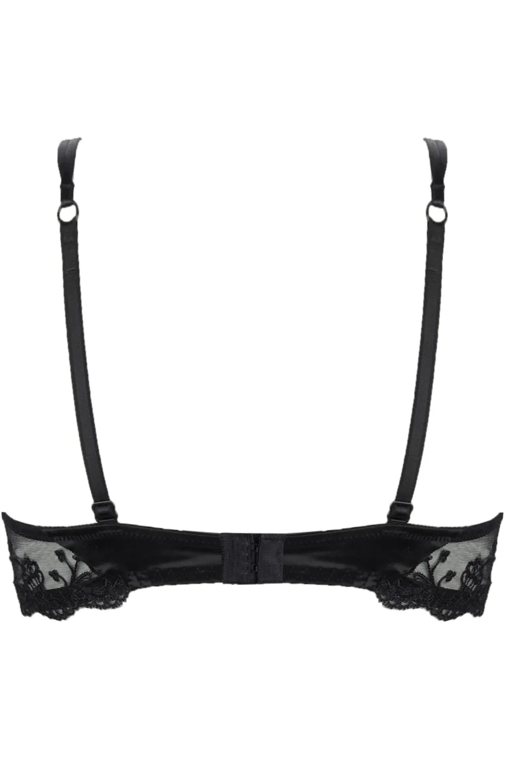 Splendeur Soie Half Cup Bra Black