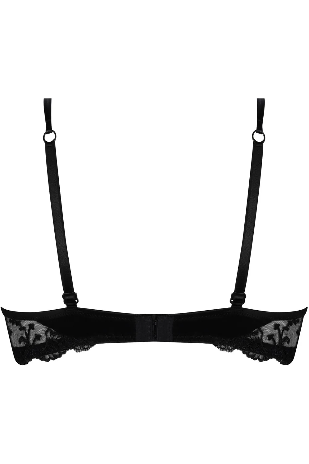 Splendeur Soie Padded Plunge Bra Black