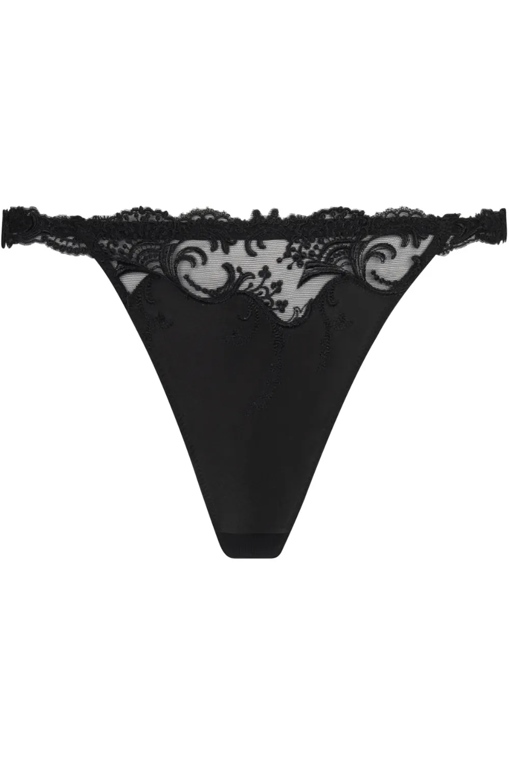 Splendeur Soie Sexy Thong Black