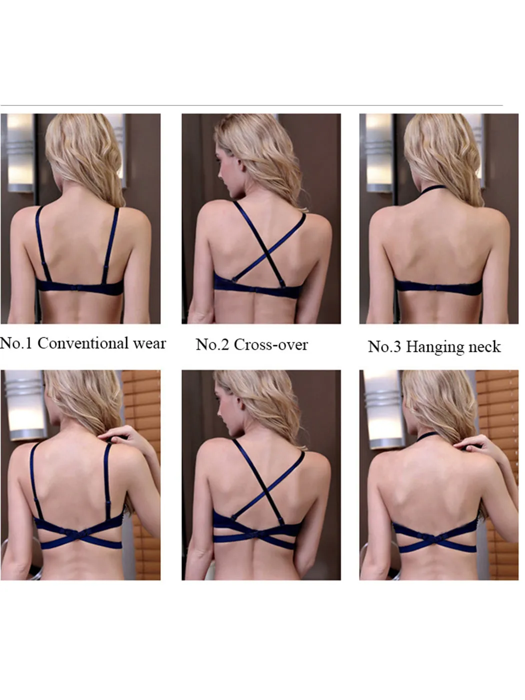 U-Shaped Low Back Wedding Dress Underwire Bra