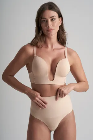 Ultra Plunge Bra in Beige