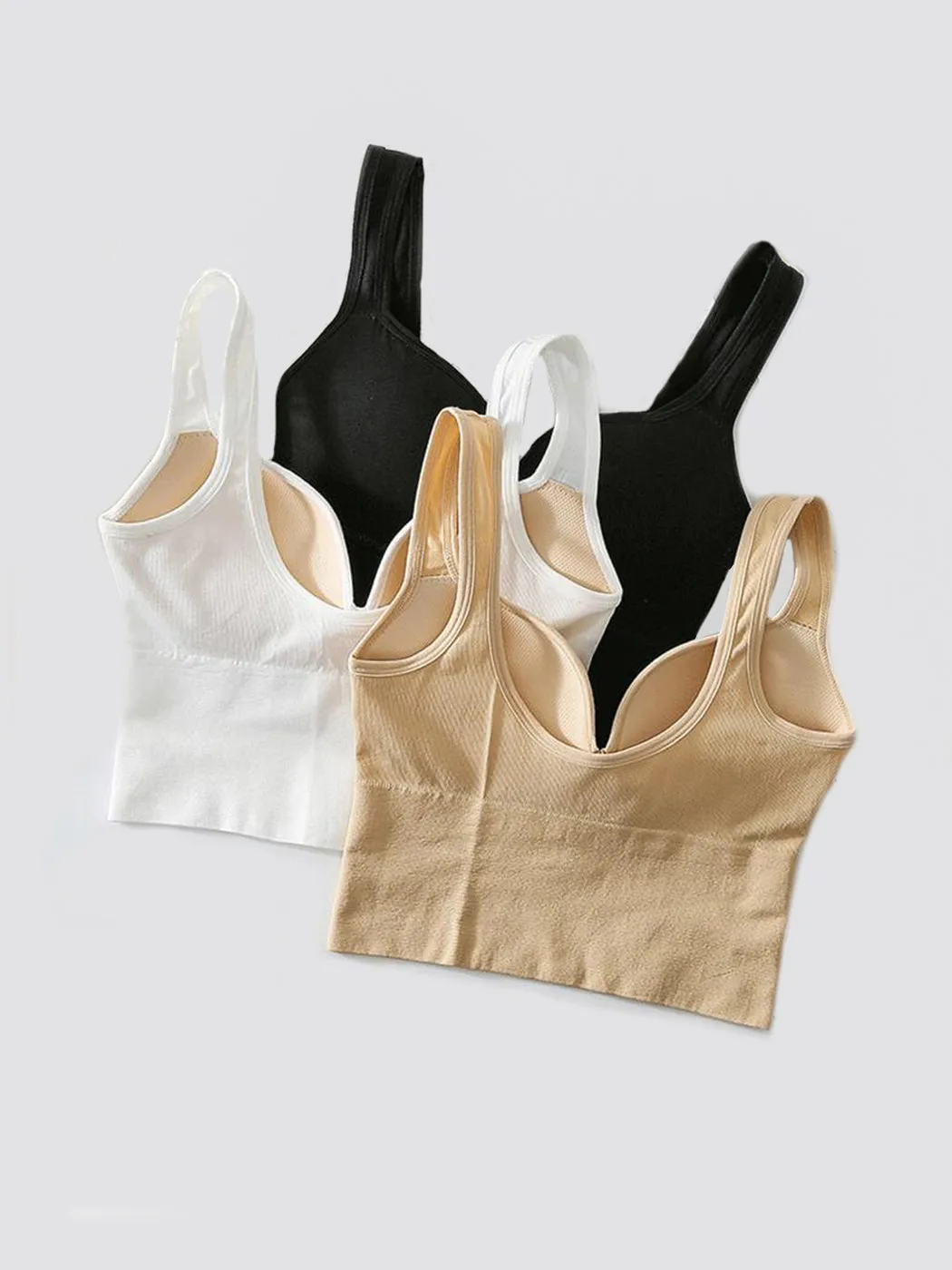 Wireless 3D Push-up Sports Tank Top Bra
