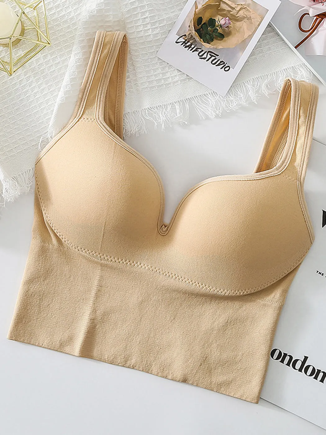 Wireless 3D Push-up Sports Tank Top Bra