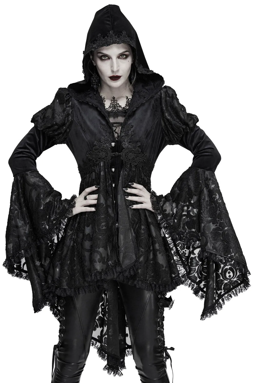 Witcheress Floral Lace Tailcoat