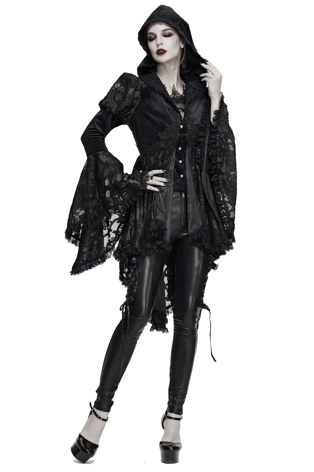 Witcheress Floral Lace Tailcoat