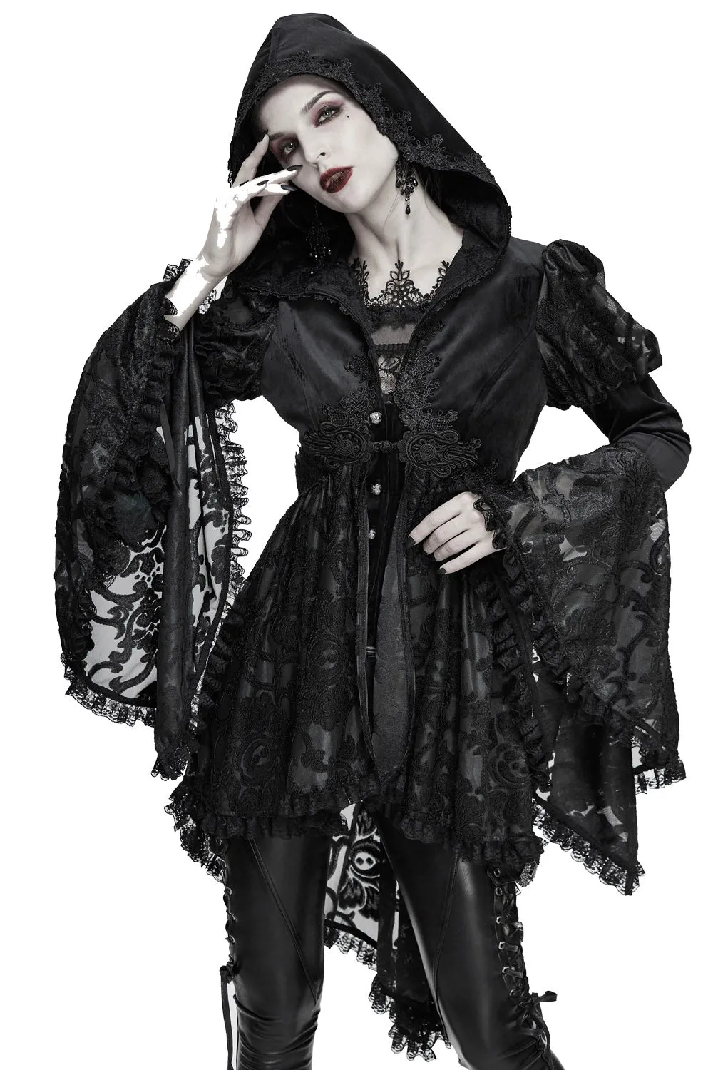 Witcheress Floral Lace Tailcoat