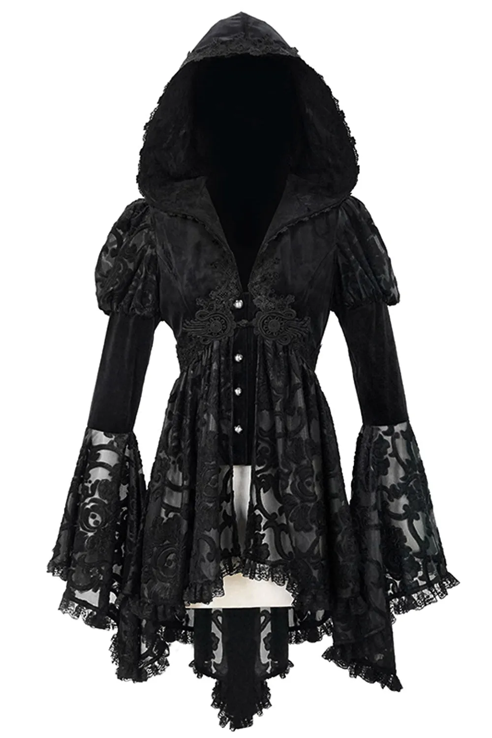 Witcheress Floral Lace Tailcoat