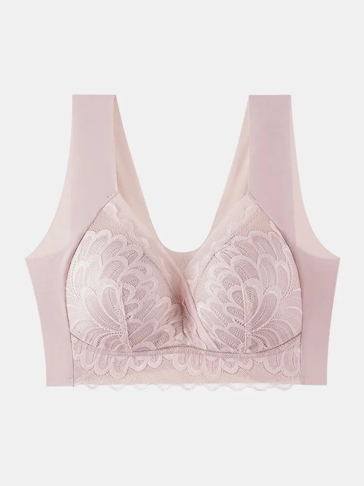 Women Cotton Breathable Seamless Straps Lounge Bras