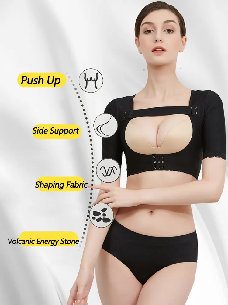Women's Compression Sleeve Top Vest Side Support Arm Shaperwear