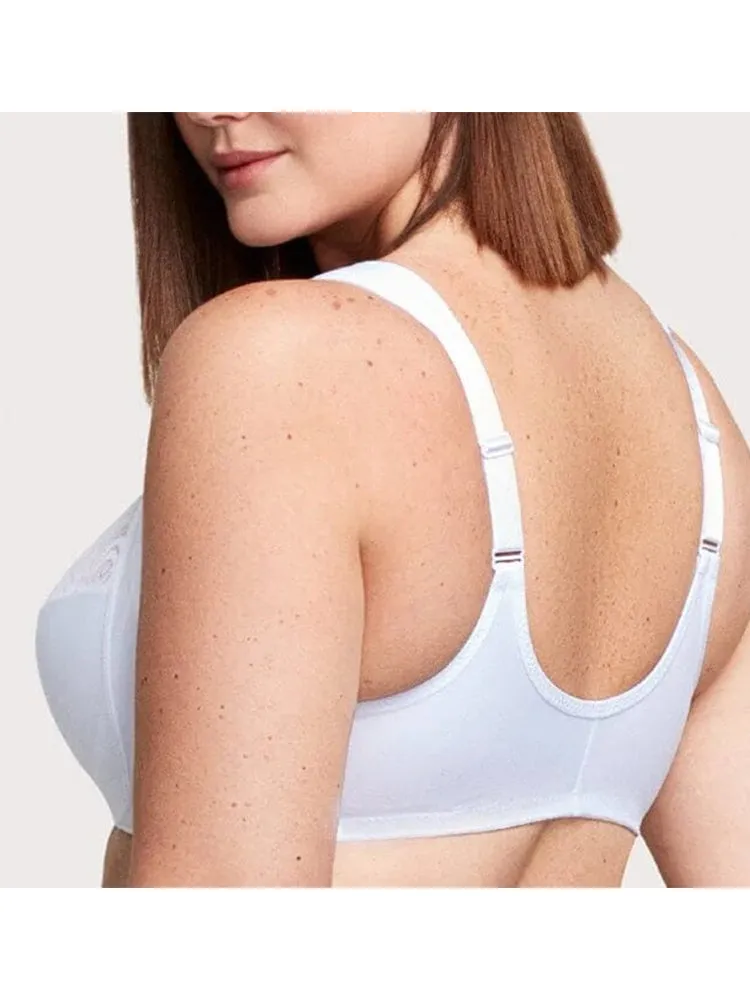 Women's Lace Front Closure Underwire Bra