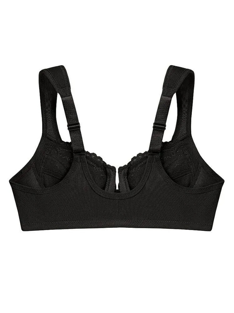 Women's Lace Front Closure Underwire Bra