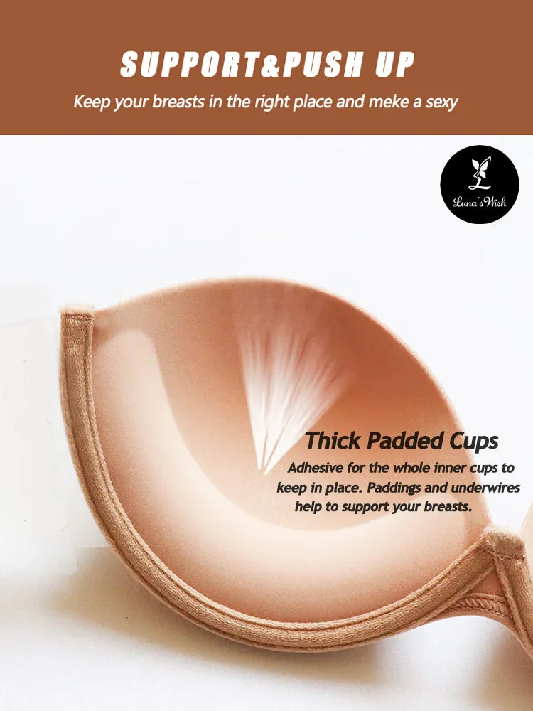 Women's Lift Strong Stickiness Backless Strapless Bra