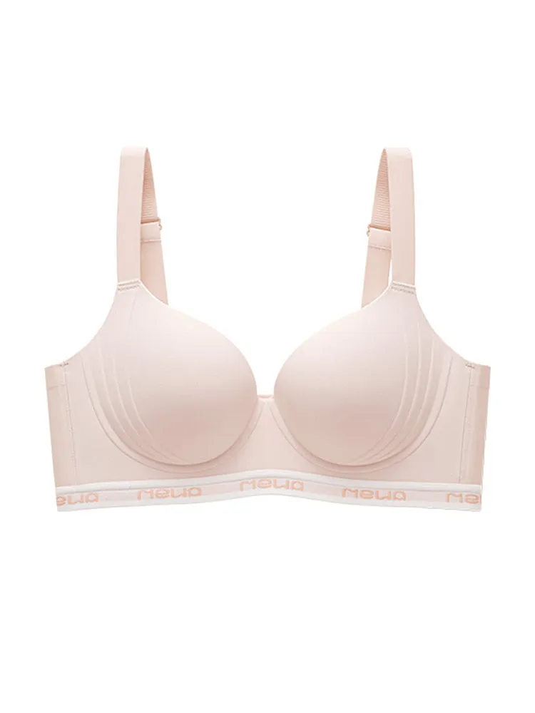 Women's Plus Size Push-Up Bra with Flexible Underwire– Stabilizing Cups