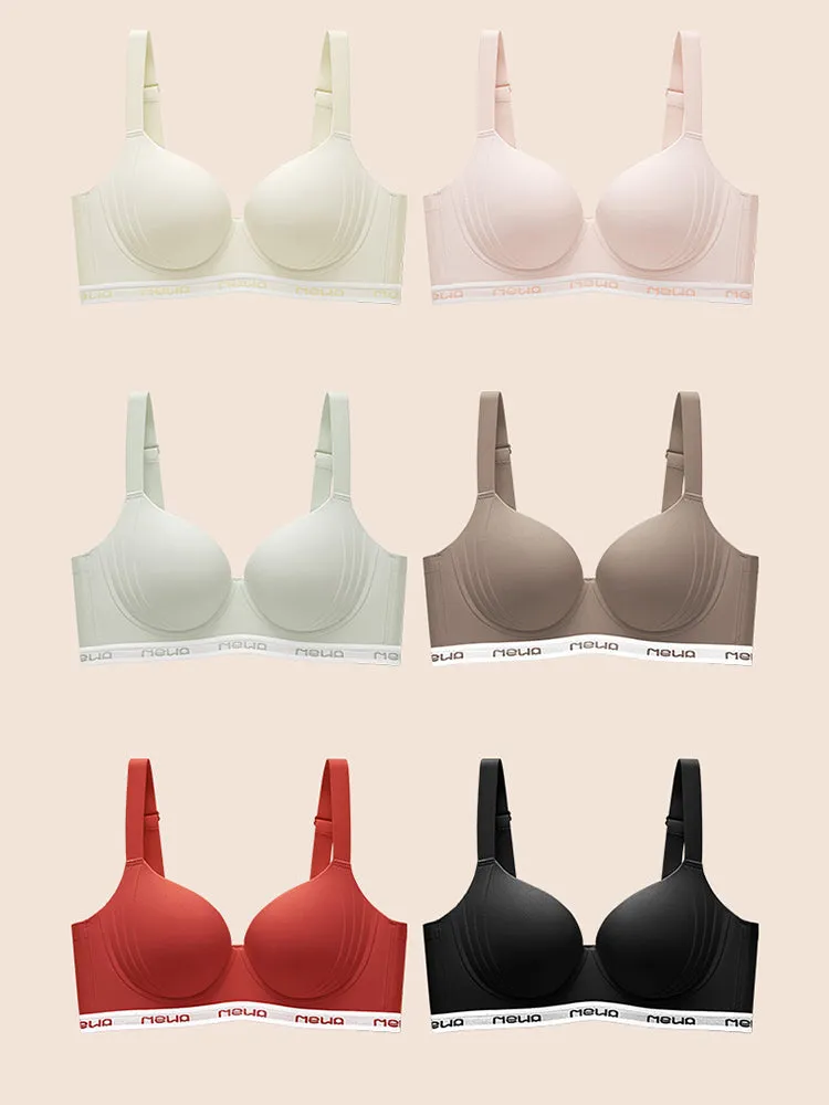Women's Plus Size Push-Up Bra with Flexible Underwire– Stabilizing Cups