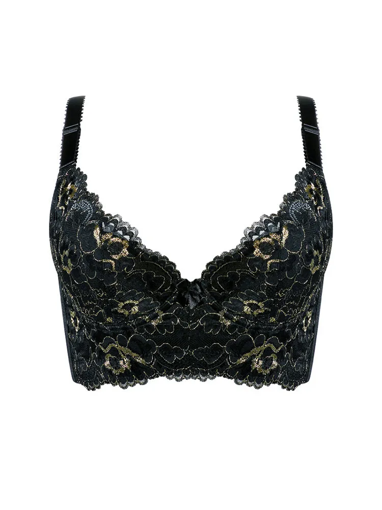 Women's Push Up Deep V Underwire Longline Bras
