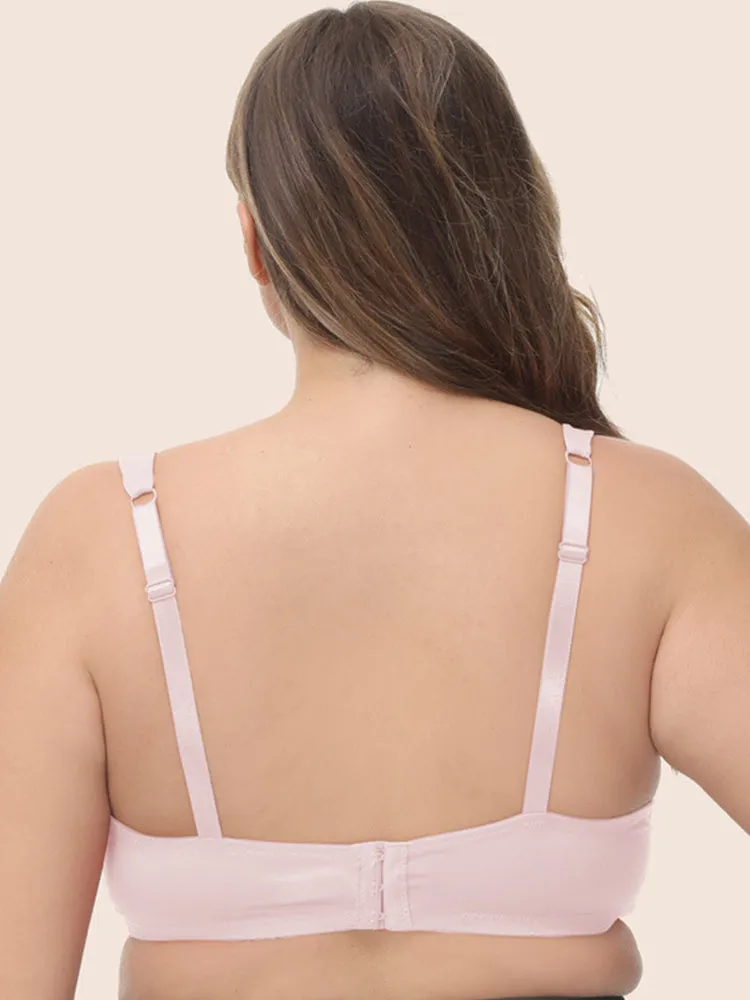 Women's Solid Color Full Cup Underwire Push Up Bra