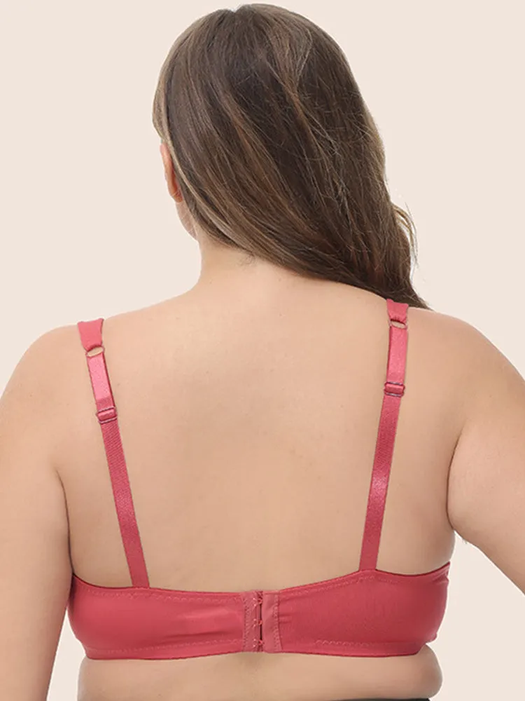Women's Solid Color Full Cup Underwire Push Up Bra