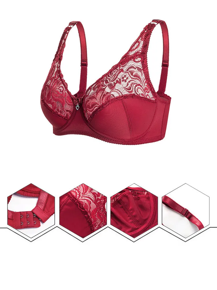 Women's Thin Beautiful Back Push Up Underwire Bra