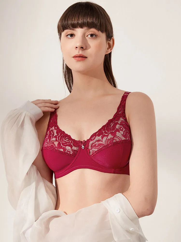 Women's Thin Beautiful Back Push Up Underwire Bra