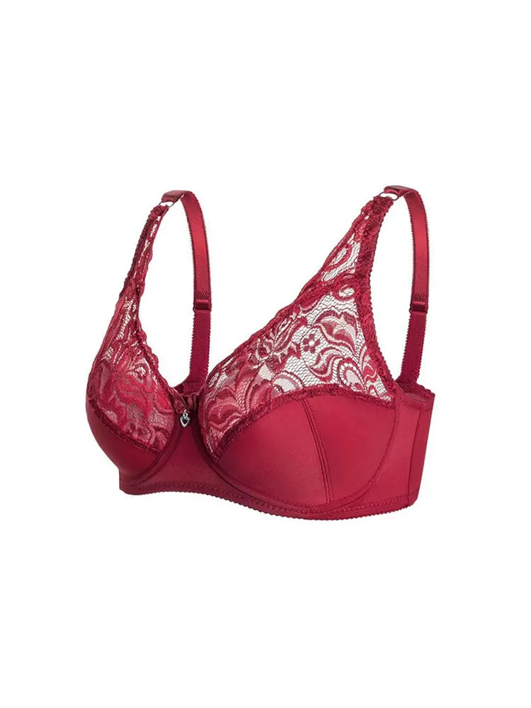 Women's Thin Beautiful Back Push Up Underwire Bra