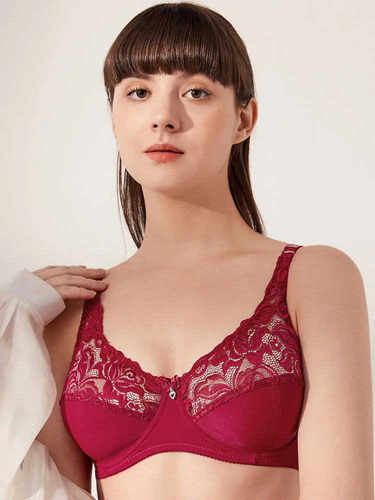 Women's Thin Beautiful Back Push Up Underwire Bra