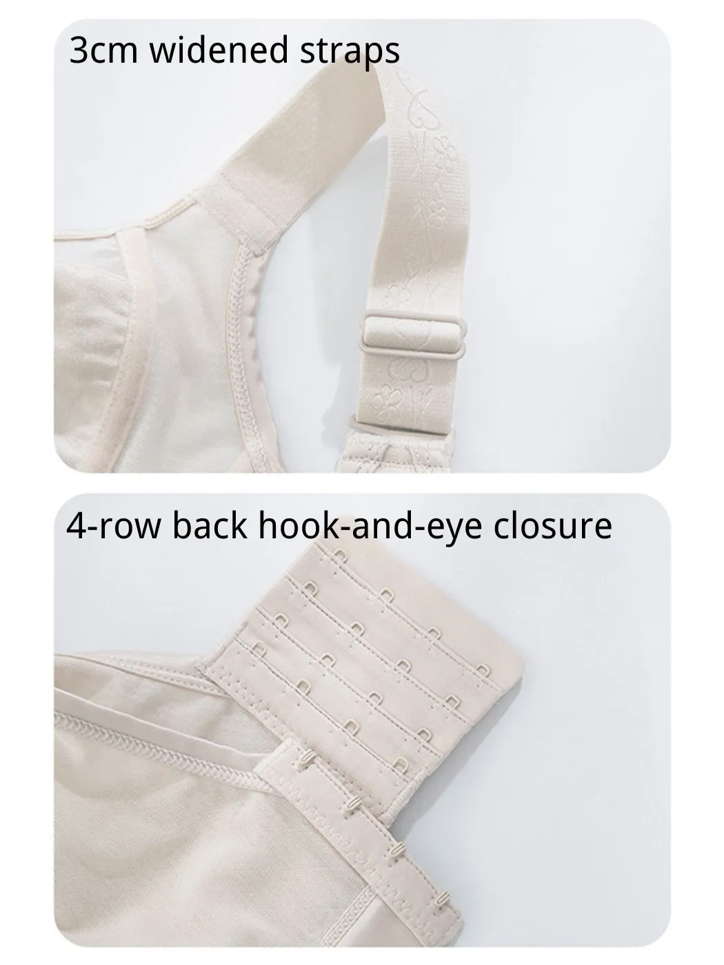 Women's Ultra-Thin Push-Up Full Coverage Bra Minimizer Bras