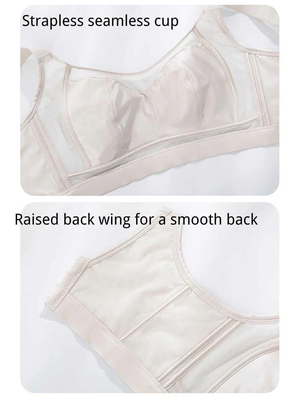 Women's Ultra-Thin Push-Up Full Coverage Bra Minimizer Bras